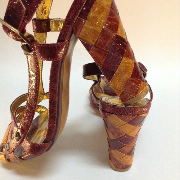 Naughty Monkey Patent Reptile High Heel Sandals - Picture 5 of 8